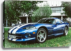 Постер Кирилл Бегларян Синий Додж Вайпер