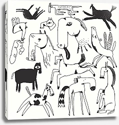 Постер Анна Храмцова Смешные лошадки