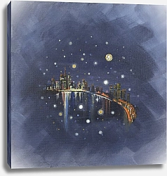 Постер Art Series by MaryMIA New Year Vibe. City lights 2