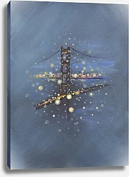 Постер Art Series by MaryMIA New Year Vibe. Bridge lights 3