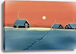 Постер Жучков Михаил Зимняя деревня