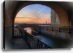 Постер Помянтовский Андрей Россия. Санкт-Петербург. Зимняя канавка. Пушкинский Петербург