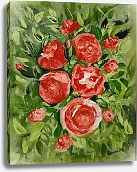 Постер Расияна Розы сотканные кистью