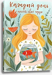 Постер Лариса Ермолаева Каждый день несёт своё чудо. Девочка с рыбкой