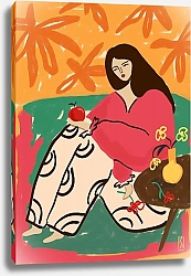 Постер Kristinity Art Девушка с яблоком