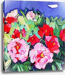 Постер olies пионы на фоне неба