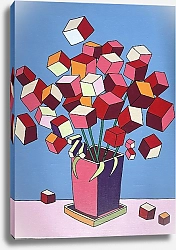 Постер Ира Куб Букет в красных тонах