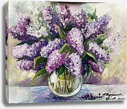 Постер Марина Орлова Букет Сирени в вазе