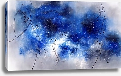 Постер MIrina Maris Космос и звезды. Синяя абстракция