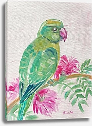 Постер Татьяна Иванова Зелёный попугай