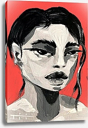 Постер TA ISI A Девушка на красном фоне NELLE