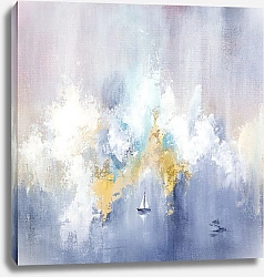 Постер Abstract Series by MaryMIA Lilac dreams. Sailboat