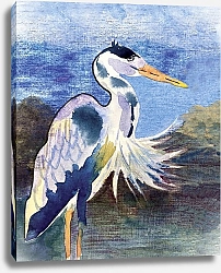 Постер Наталья Шпилева Цапля
