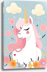 Постер Оксана Мошко Милая единорожка в детскую