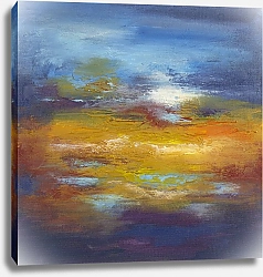 Постер Abstract Series by MaryMIA Сolour energy. Golden pond