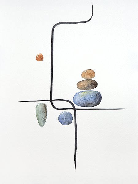 Balance. Lines and stones 2