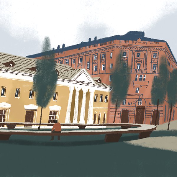 У одного из московских скверов