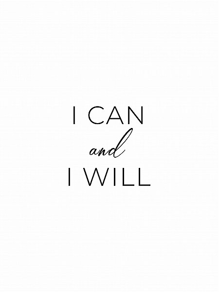 I can I will