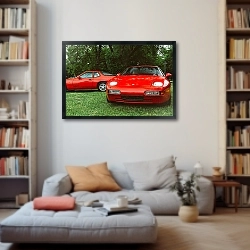 «Два красных автомобиля» в интерьере 