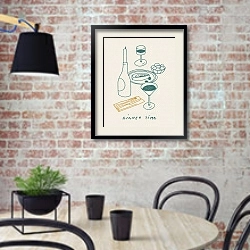 «Some cheese, some wine» в интерьере современной кухни с кирпичной стеной