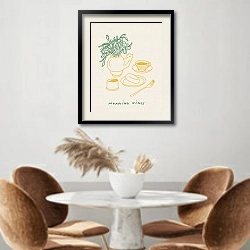 «When the sun is shining» в интерьере кухни над кофейным столиком