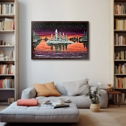 «Зимнее озеро» в интерьере 