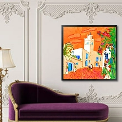 «В Тунисе» в интерьере в классическом стиле над банкеткой