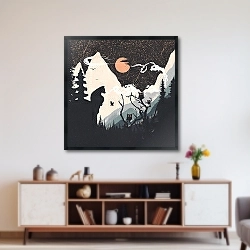 «Оранжевая Луна и Медвежий Панк» в интерьере 