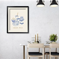 «Picnic in the summer» в интерьере современной столовой над обеденным столом