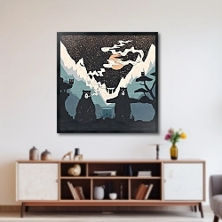 «Оранжевая Луна и Медвежий Панк» в интерьере 