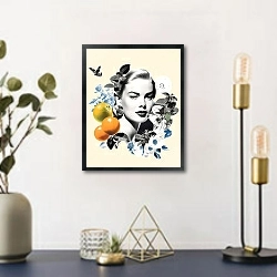 «Grace_Kelly» в интерьере в стиле ретро над столом