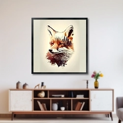 «fox portrait» в интерьере 