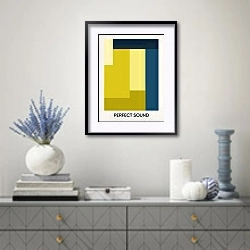 «Perfect Sound» в интерьере современной гостиной с голубыми деталями