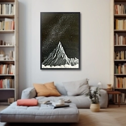 «Млечный Путь над горой» в интерьере 