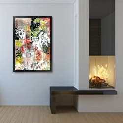 «Вечернее напряжение» в интерьере в стиле минимализм у камина