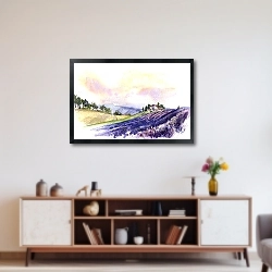 «Лавандовое поле» в интерьере 