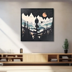 «Оранжевая Луна и Медвежий Панк» в интерьере 