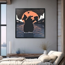 «Оранжевая Луна и Медвежий Панк» в интерьере 