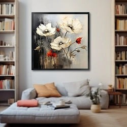 «Роскошные маки» в интерьере 