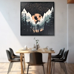 «Оранжевая Луна и Медвежий Панк» в интерьере 