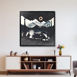 «Оранжевая Луна и Медвежий Панк» в интерьере 