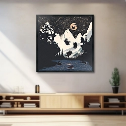 «Оранжевая Луна и Медвежий Панк» в интерьере 