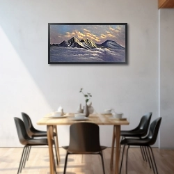 «горы в облаках» в интерьере 