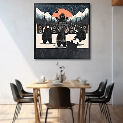 «Оранжевая Луна и Медвежий Панк» в интерьере 