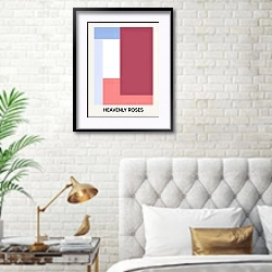 «Heavenly roses» в интерьере современной спальни в белом цвете с золотыми деталями