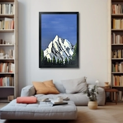 «Предзакатный час в горах» в интерьере 